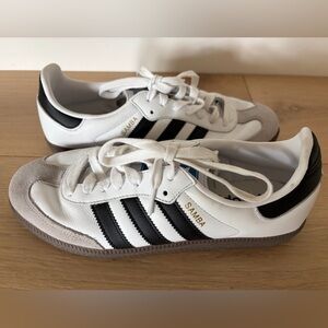 adidas Samba OG White and Black Athletic Shoes | US Women's 8.5